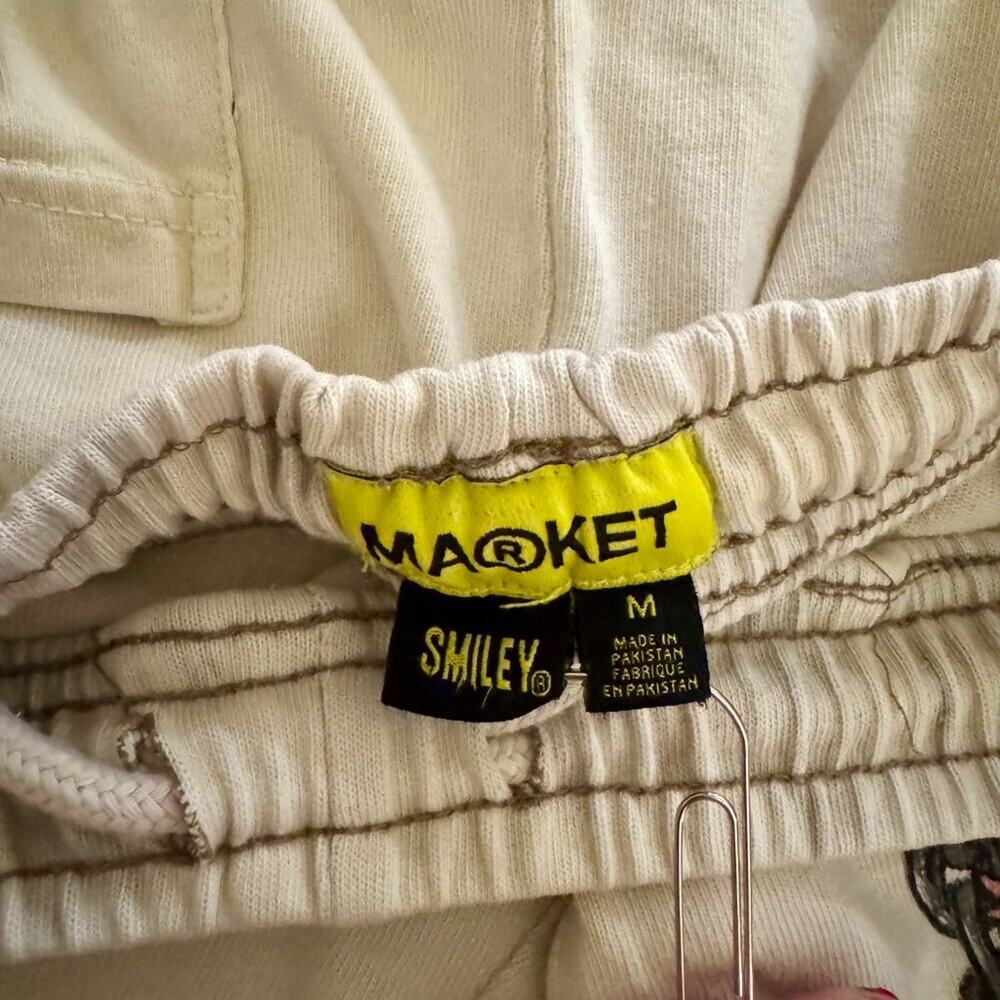 MARKET Smiley Lightning Shorts Men's Medium Streetwear Y2K Festival Skater - Picture 10 of 15